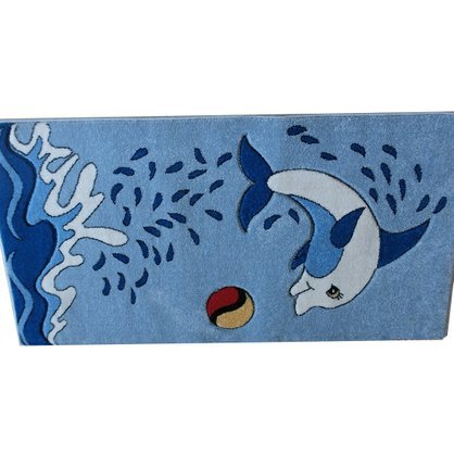 dětský koberec - modrý delfín